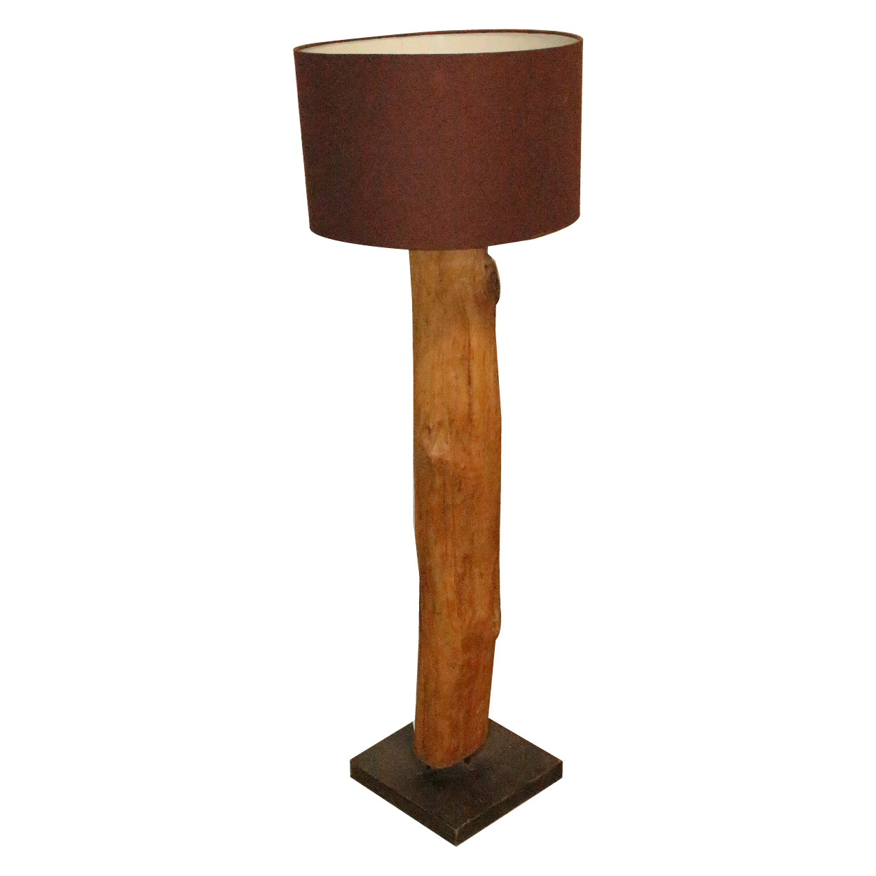 Boomstam vloerlamp